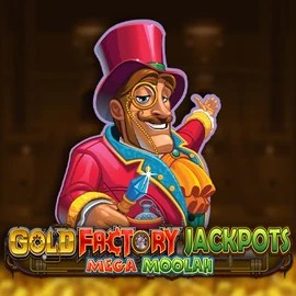 Jackpots logo of Gold Factory Jackpots Mega Moolah from Aurum Signature Studios at Betalice Casino