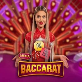 Mega Baccarat logo by Pragmatic Play at Betalice Casino