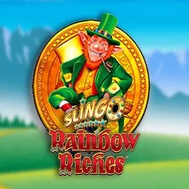 Slingo Rainbow Riches slot logo by Gaming Realms at Betalice Casino